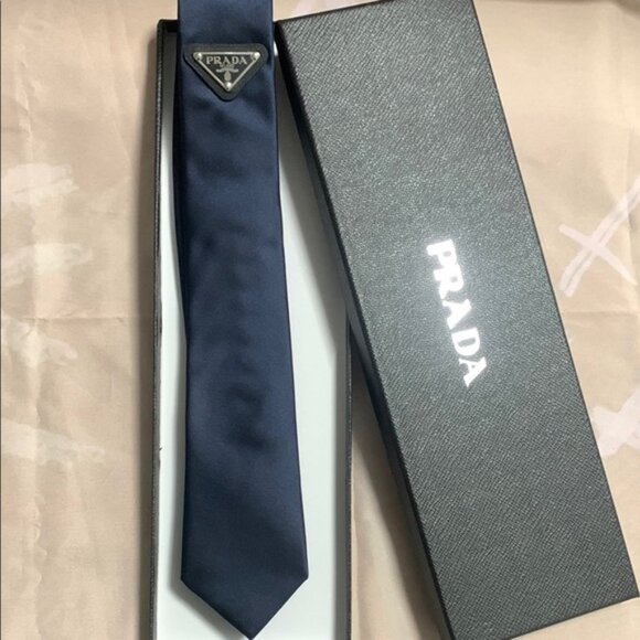 Prada Navy Blue Men's Tie - Picture 2 of 6